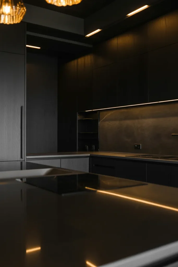 24 Black Kitchen Cabinet Ideas for a Sleek Look 8 7 3