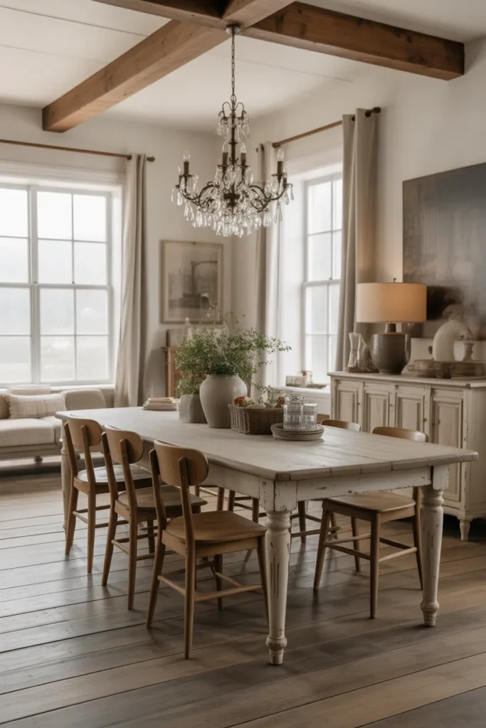 24 Modern Farmhouse Dining Room Ideas to Love 9 8 37
