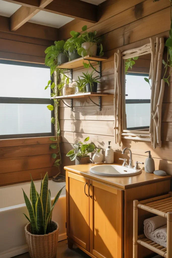 24 Calming Ranch Bathroom Ideas with Rustic Style 10 9 21