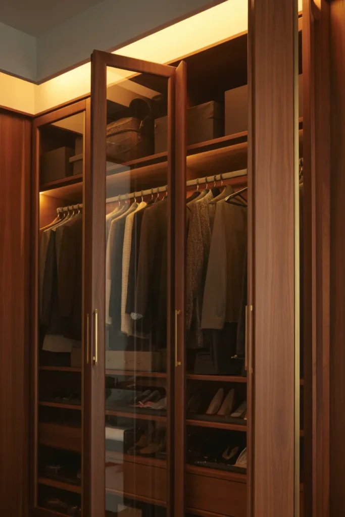 24 Warm Mid Century Modern Walk-In Wardrobe Ideas 10 9 55