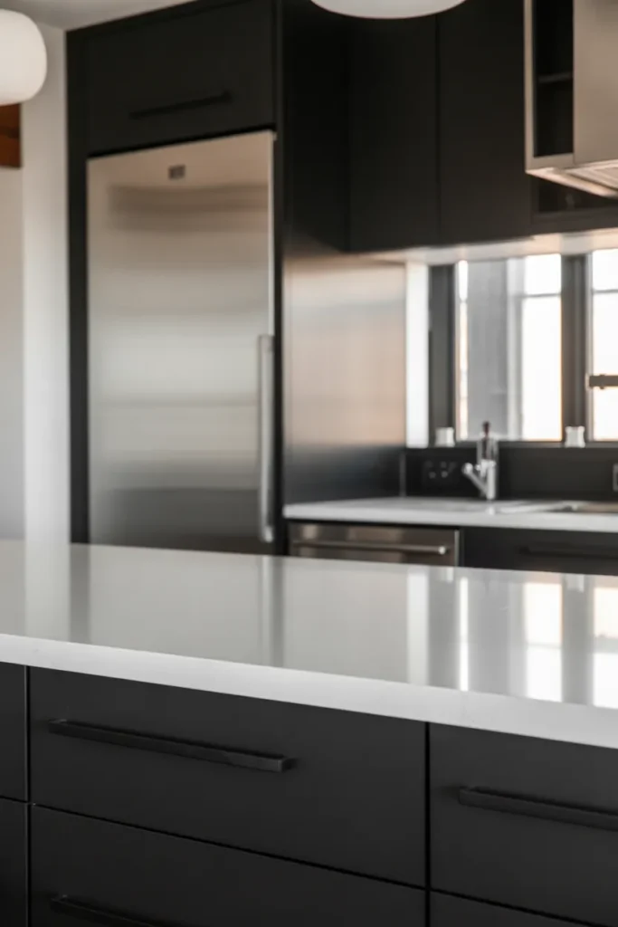 24 Black Kitchen Cabinet Ideas for a Sleek Look 5 a modern kitchen interior featuring slee IUSHPT3NTk 29fsNZn47CQ 20CK1VMeRVmGf49zM456 Q cover