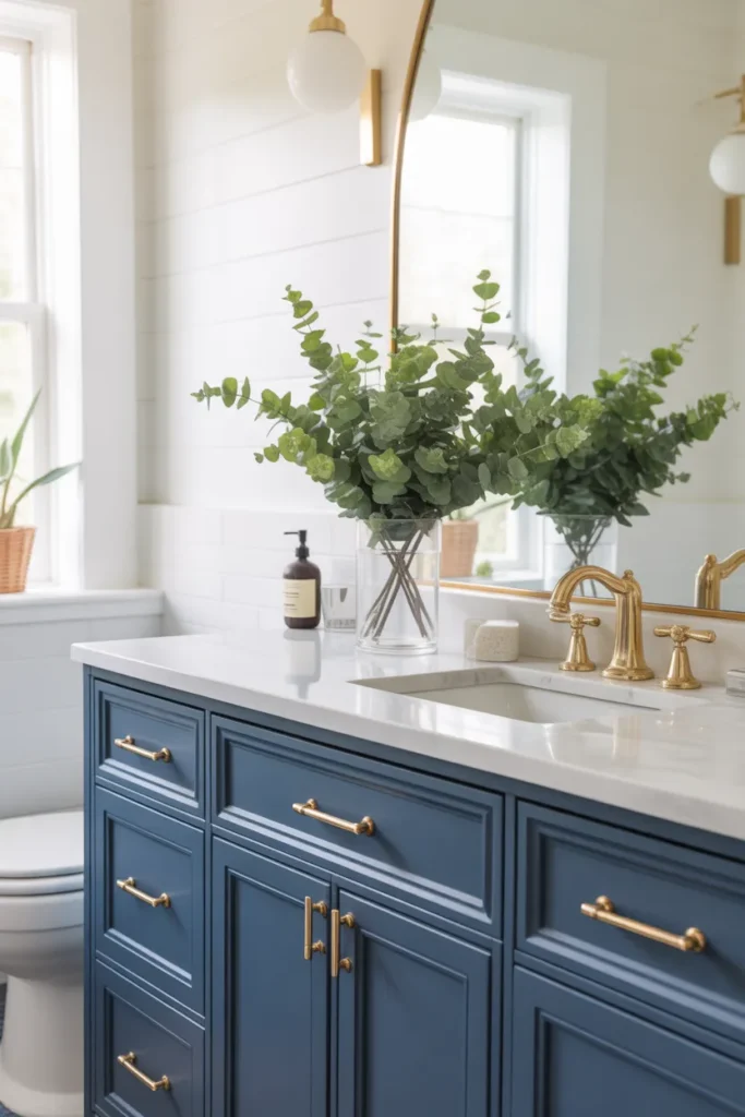 22 Navy Blue Summer Bathroom Ideas for 2026 2 1 52