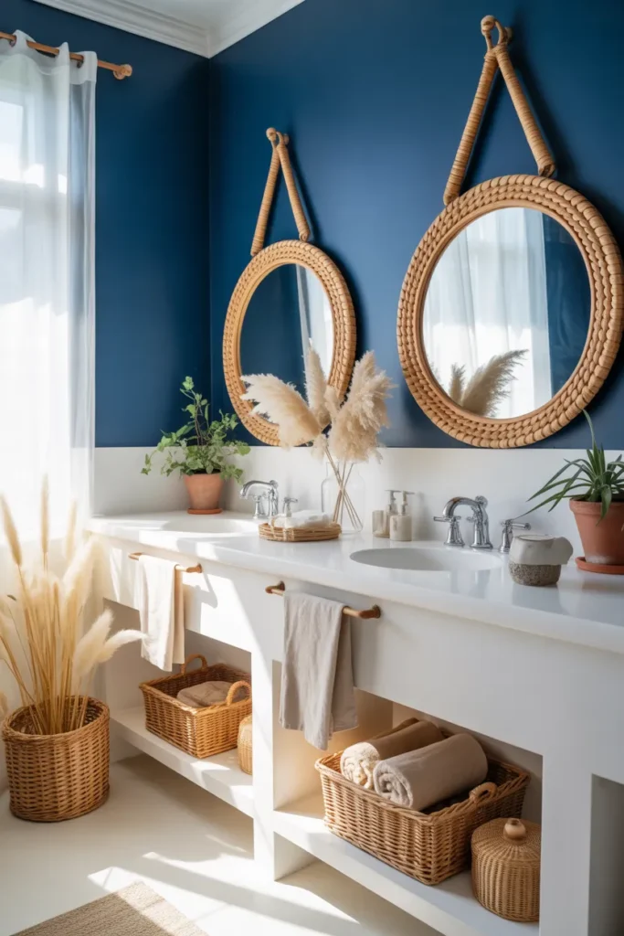 22 Navy Blue Summer Bathroom Ideas for 2026 11 10 52
