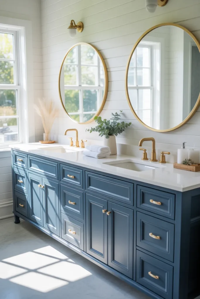 22 Navy Blue Summer Bathroom Ideas for 2026 12 11 51
