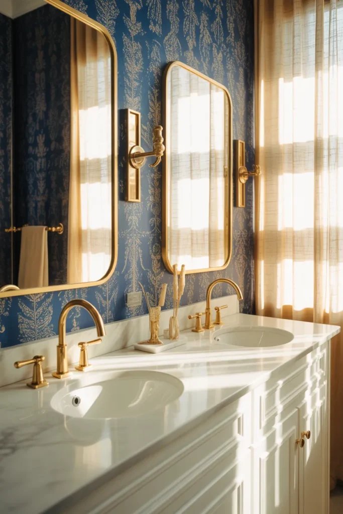 22 Navy Blue Summer Bathroom Ideas for 2026 13 12 52