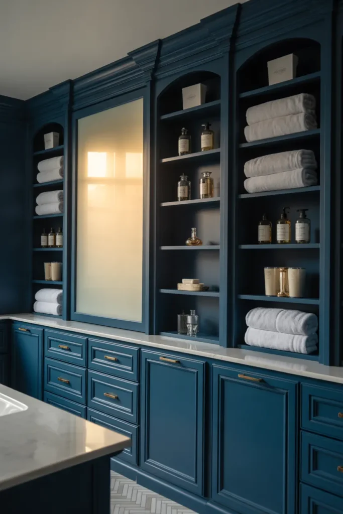 22 Navy Blue Summer Bathroom Ideas for 2026 19 18 52