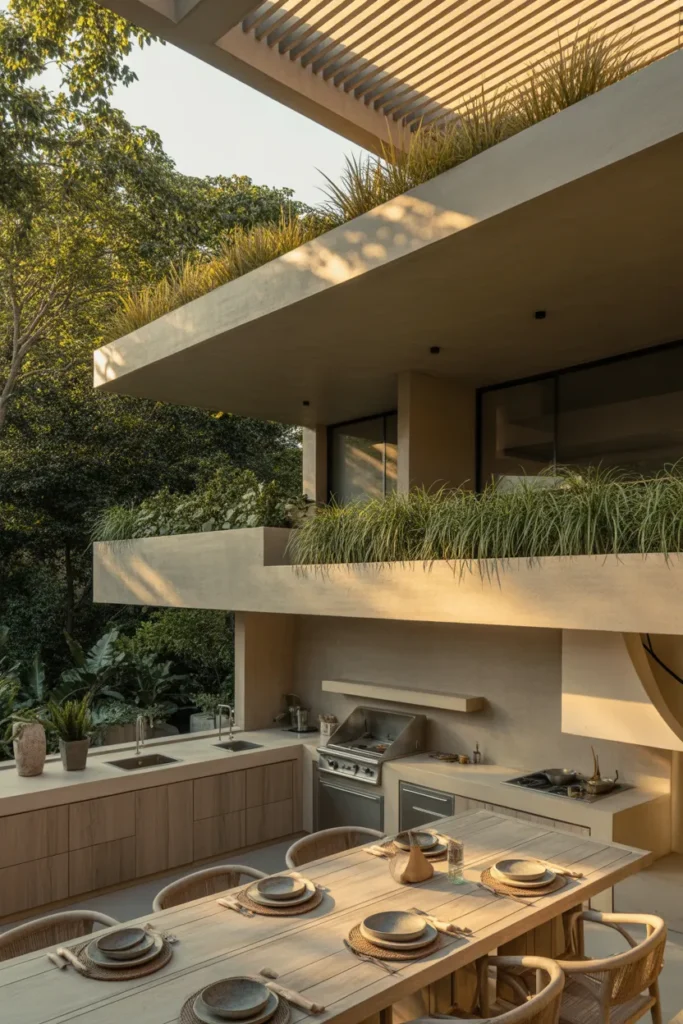 23 Modern Open Summer Kitchen Designs for 2026 23 22 25