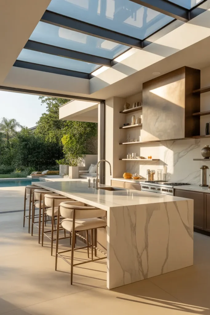 23 Modern Open Summer Kitchen Designs for 2026 7 6 38