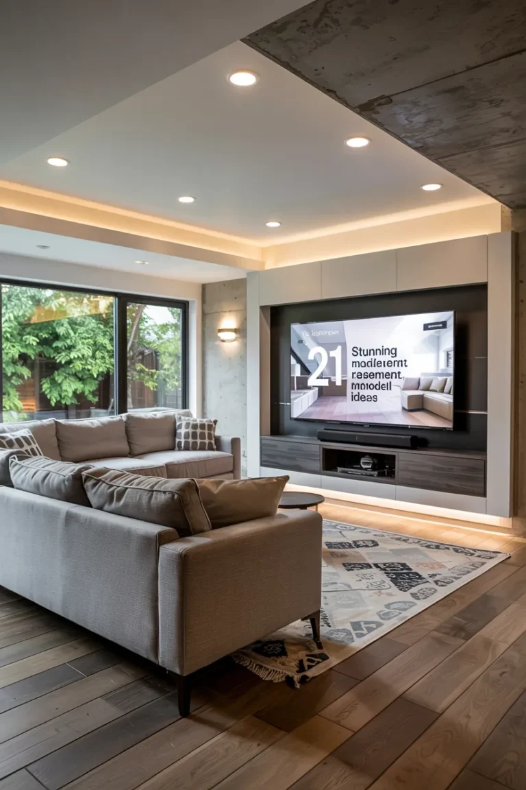 Stunning Modern Basement