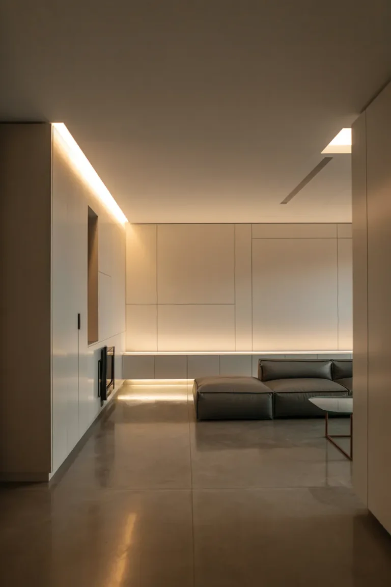 Modern Minimalist Basement