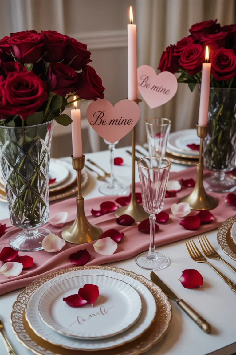Valentine’s Table Decor