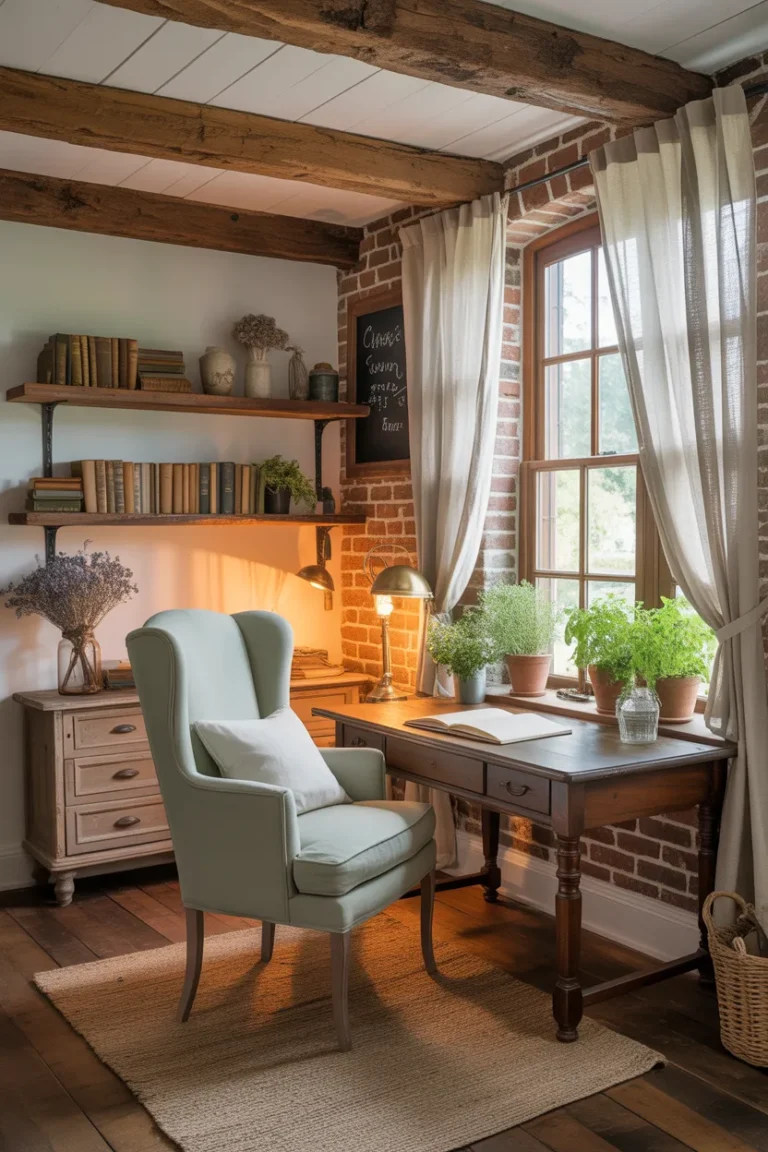 Charming Cottage Office Design