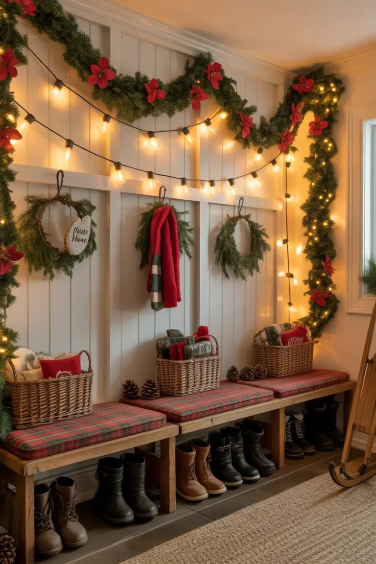 Christmas Mudroom Ideas
