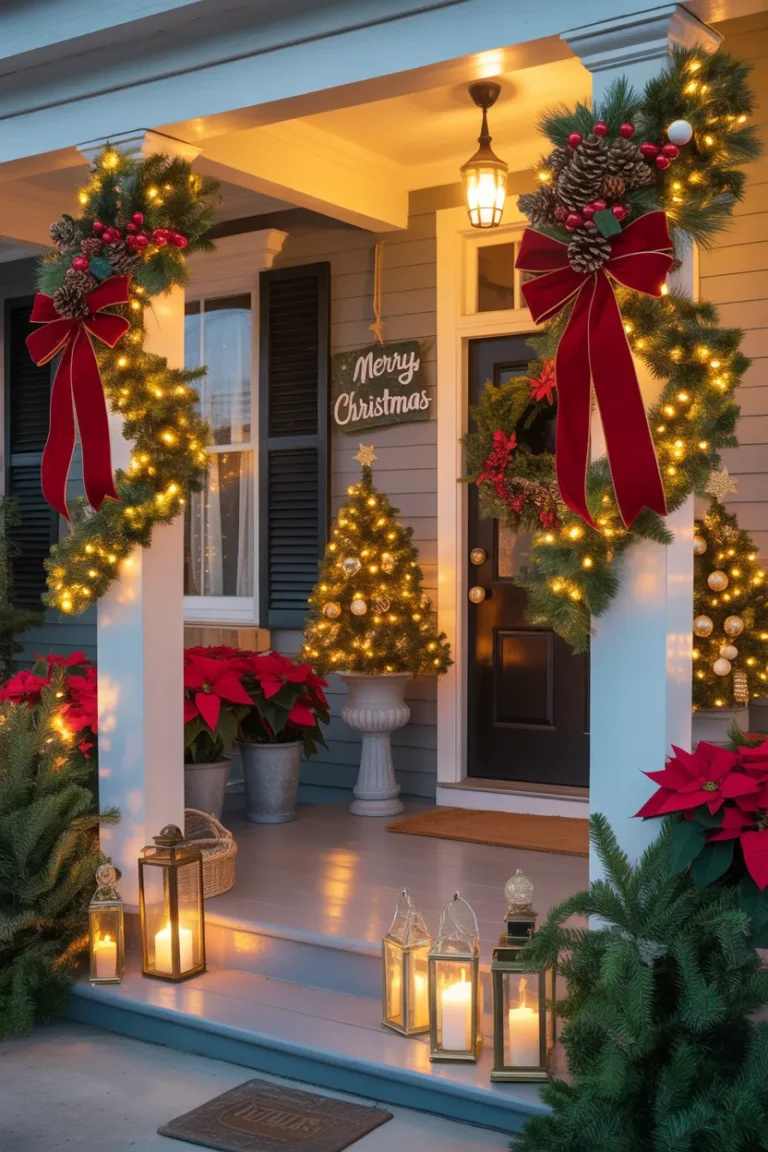 Christmas Porch Decorating