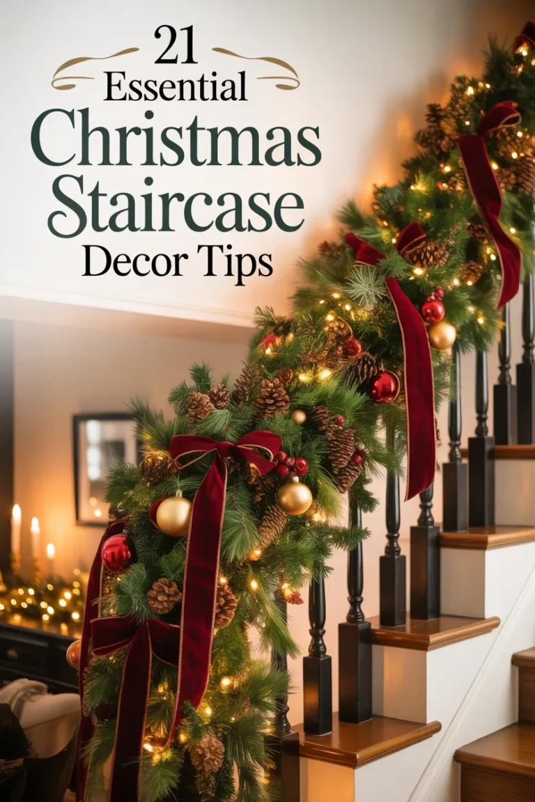 Christmas Staircase Decor