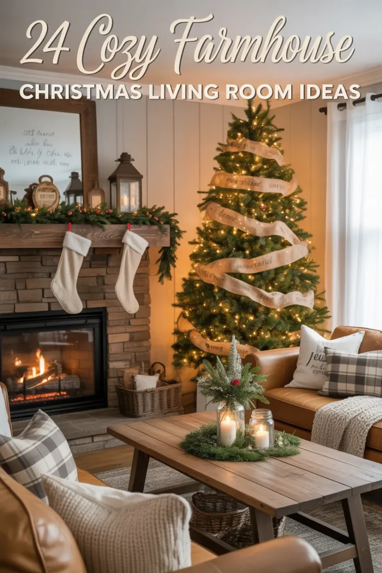 Farmhouse Christmas Living Room