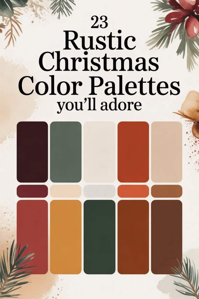 Rustic Christmas Color Palettes