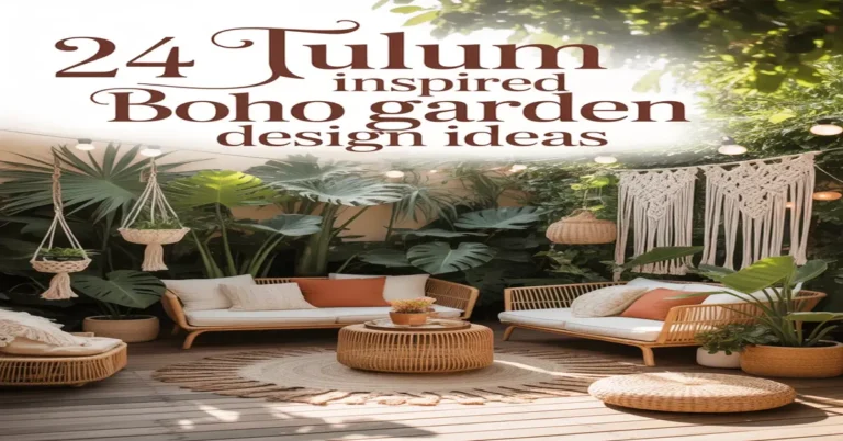 Tulum Inspired Boho Garden