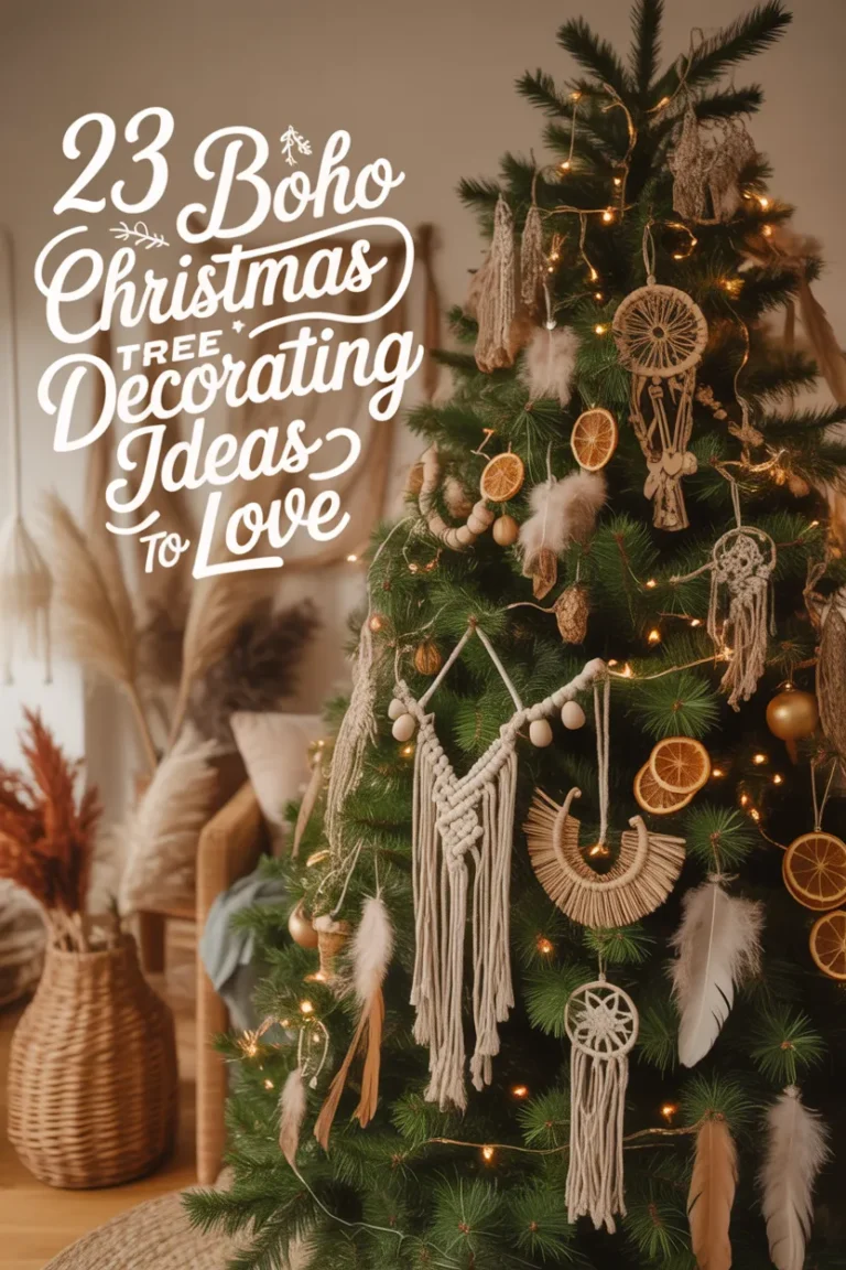 Boho Christmas Tree Decorating