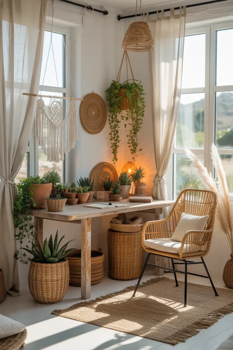 Ibiza Style Boho Office Ideas