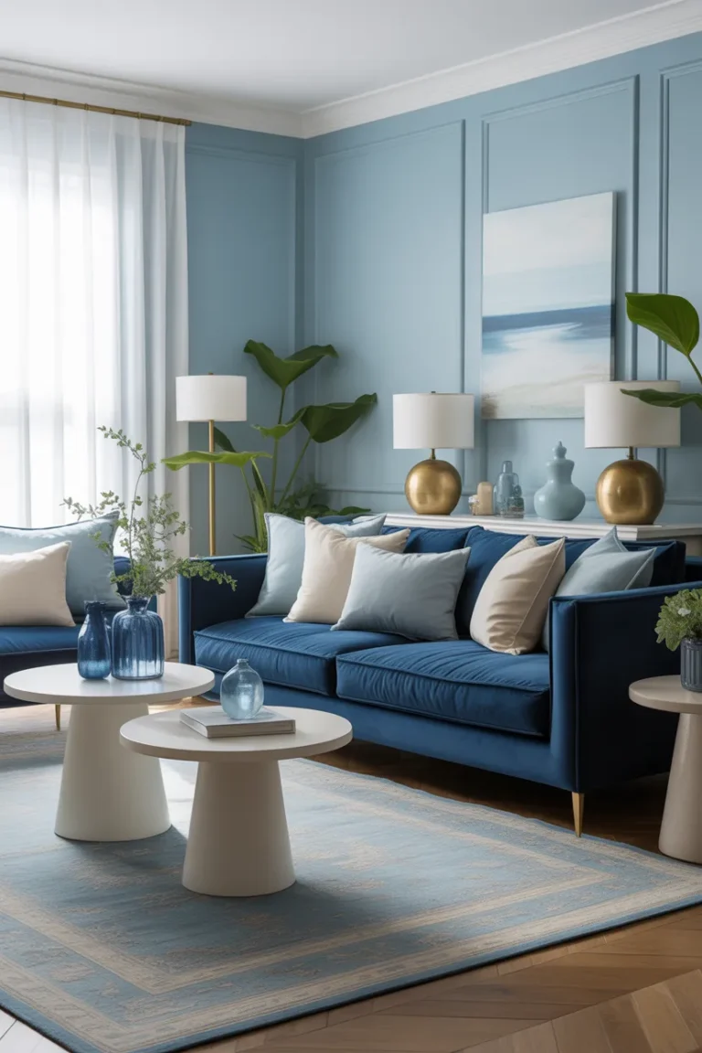 Blue Living Room Decor