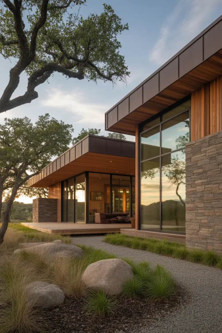 Rustic Organic Modern Home Exterior