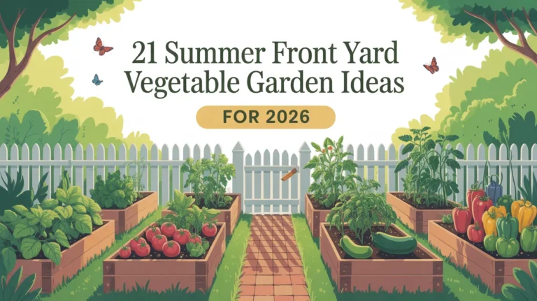 Summer Front Yard Vegetable Garden