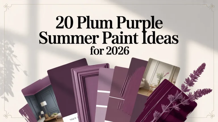 Plum Purple Summer Paint Ideas