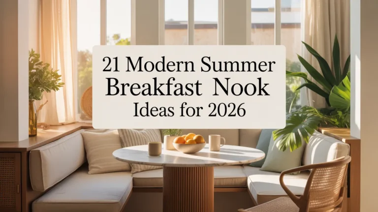 Modern Summer Breakfast Nook