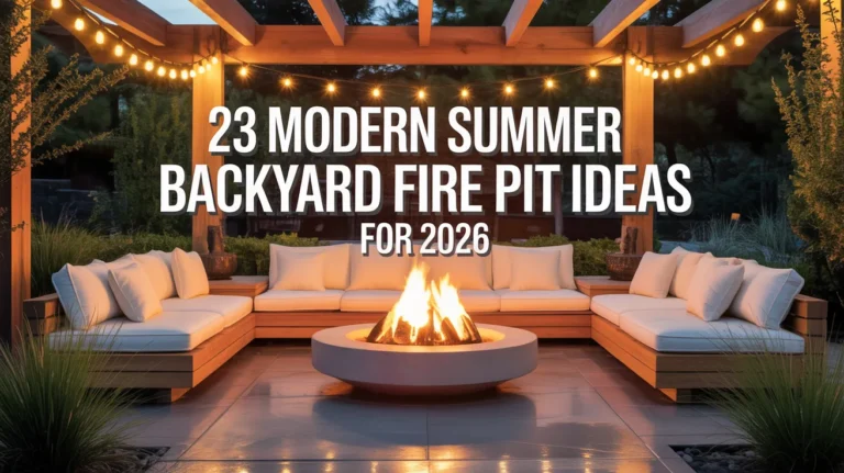 Summer Backyard Fire Pit