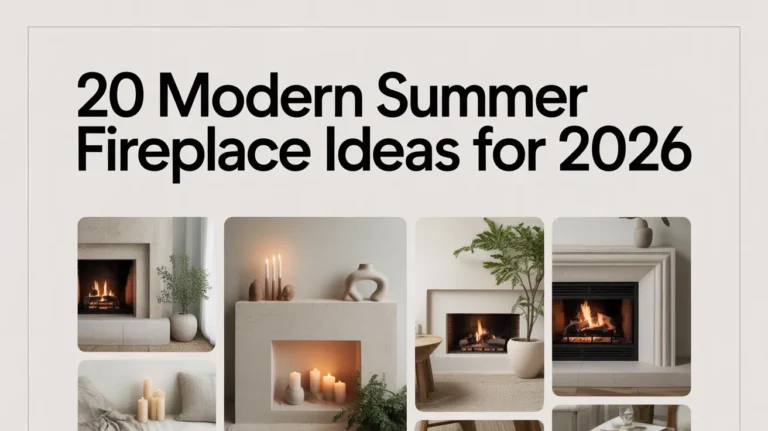 Modern Summer Fireplace Ideas