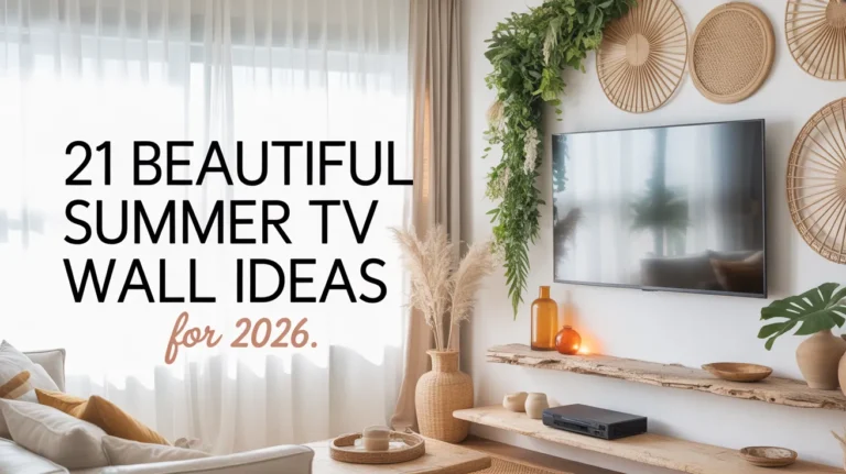Summer TV Wall Ideas