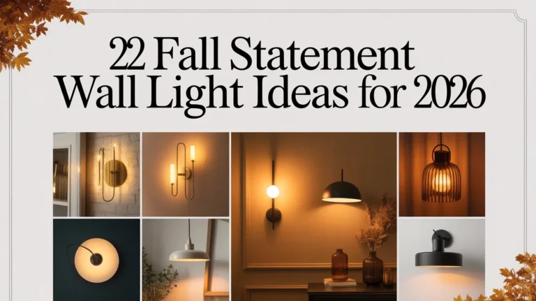 Fall Statement Wall Light