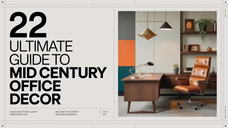 Mid Century Office Decor