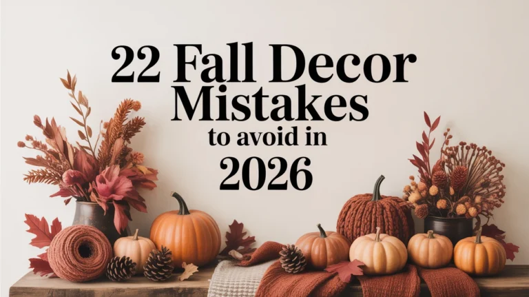 Fall Decor Mistakes