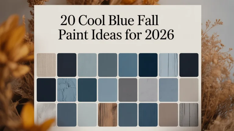 Cool Blue Fall Paint