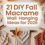DIY Fall Macrame Wall Hanging