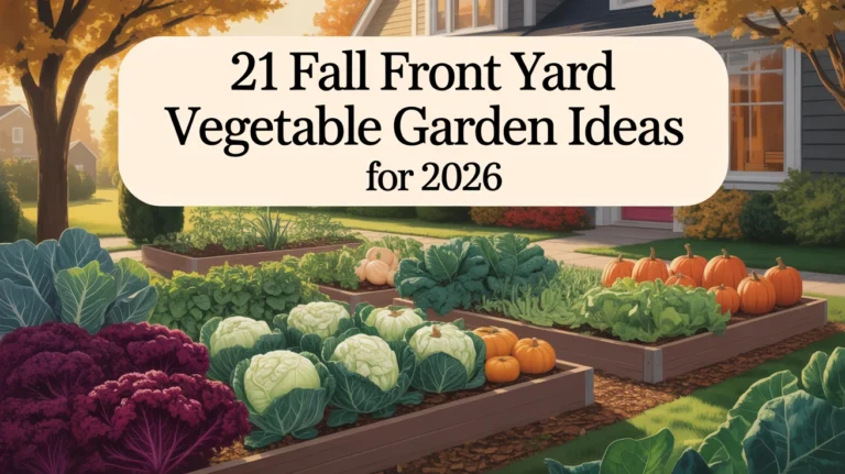 Fall Front Yard Vegetable Garden
