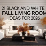 Black and White Fall Living Room