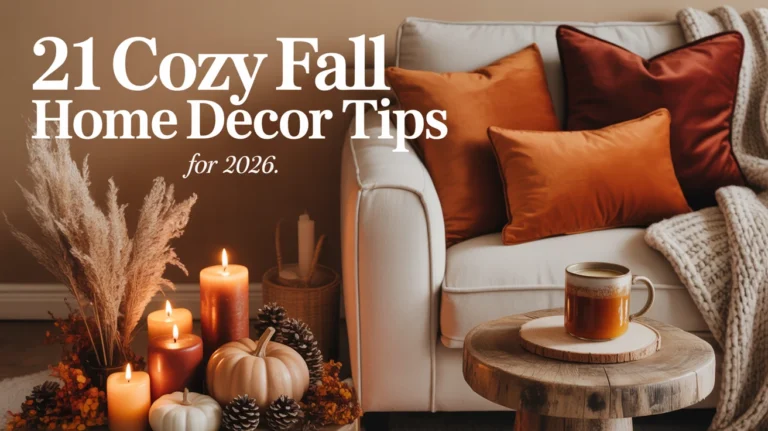 Cozy Fall Home Decor Tips