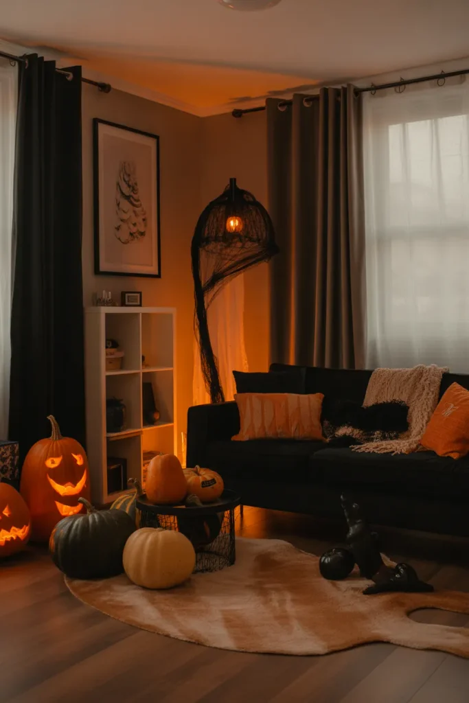 Classic Halloween Living Room