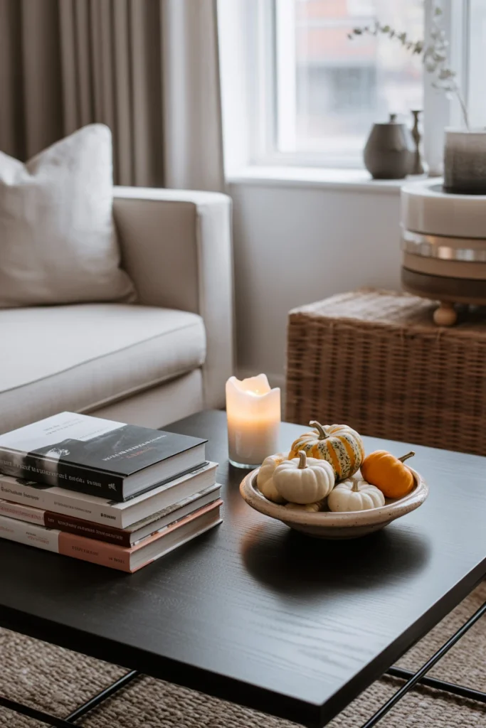Autumn Living Room Coffee Table Styling
