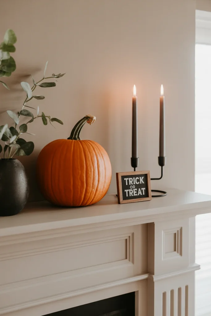Easy Halloween Mantel for Beginners