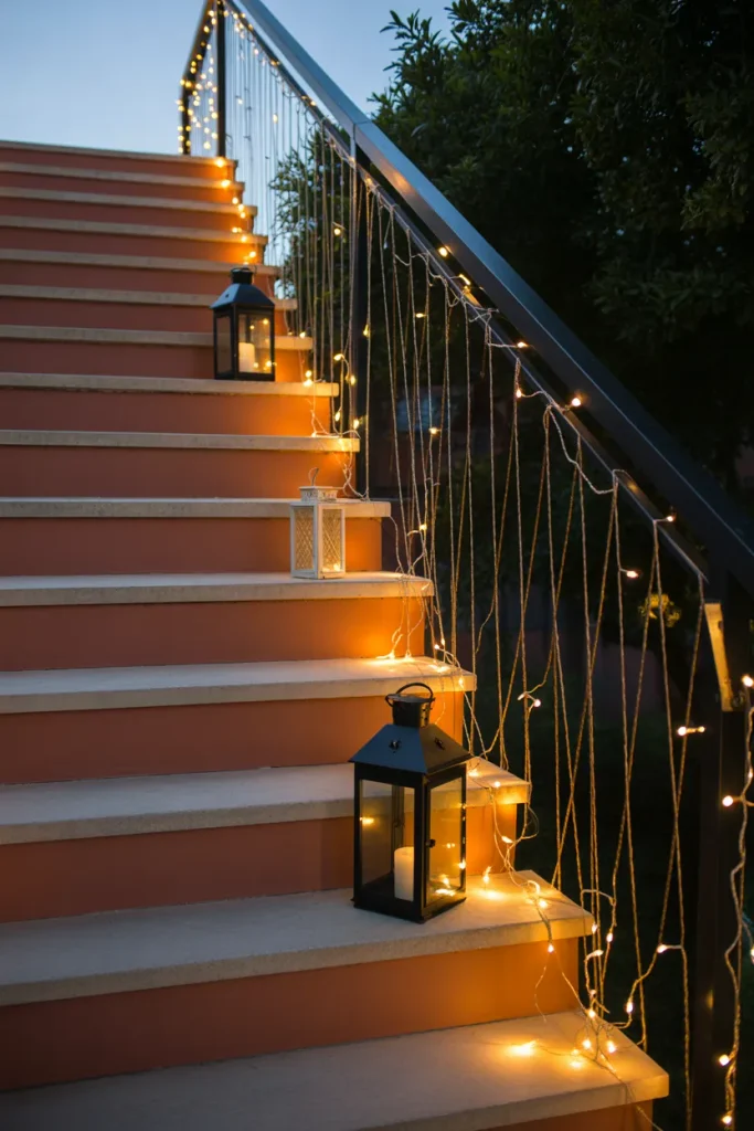 Stylish Halloween Staircase Lighting