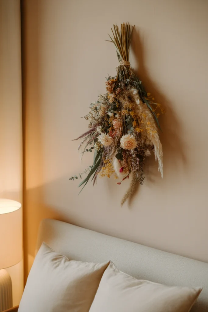 Dried Flowers Wall Hanging