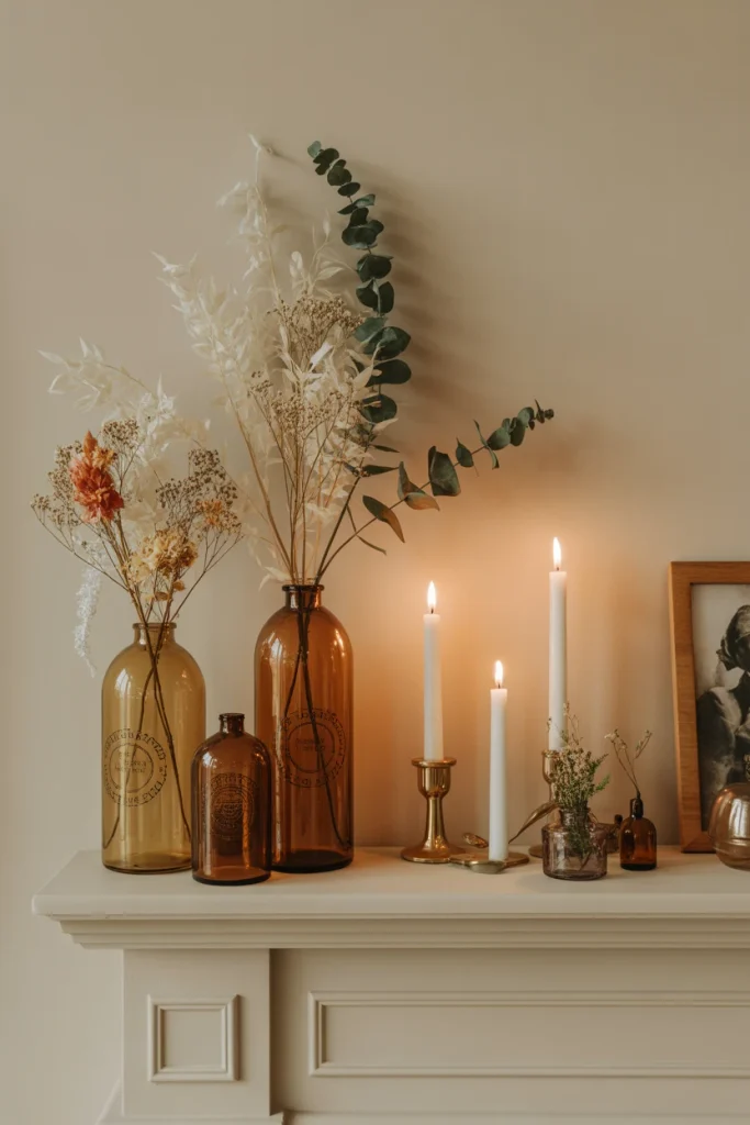 Creative Halloween Decorations Mantel Display