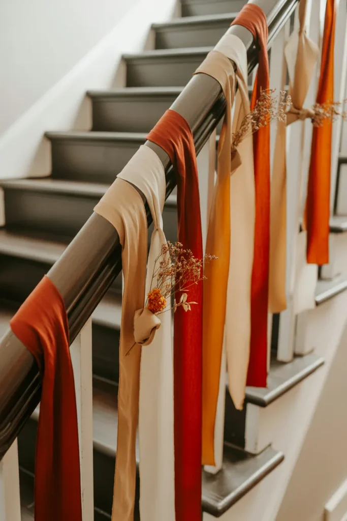 Fall Palette Staircase Ribbon