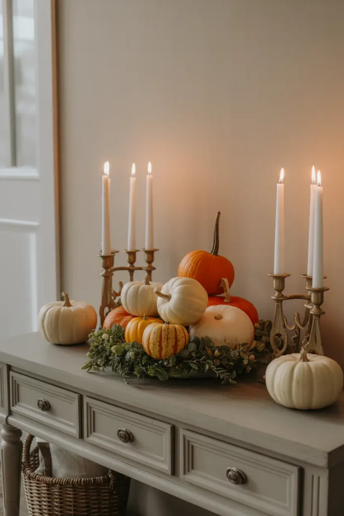 Fall Entry Table Decor Centerpiece