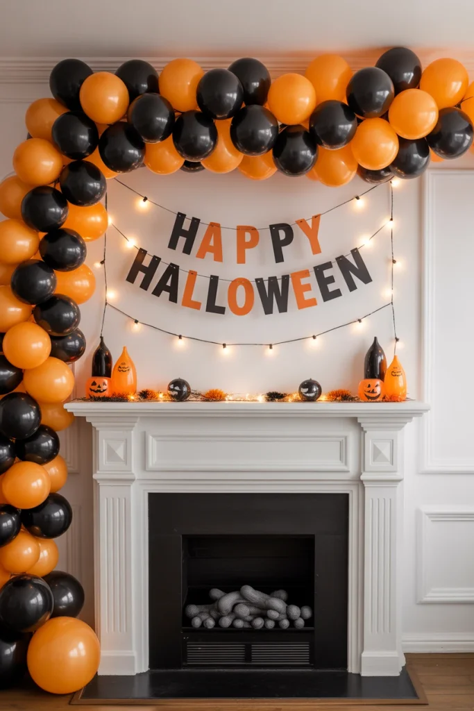 Halloween Party Decor Mantel Backdrop