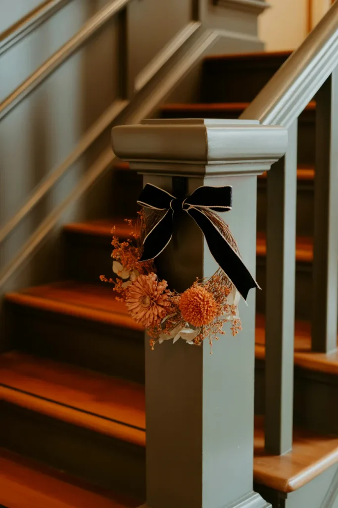 Halloween Decorations Indoor Staircase Wreath